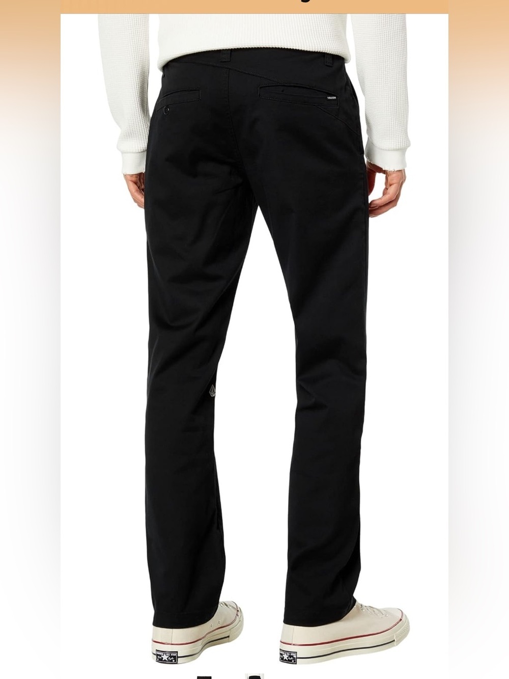 Volcom Men's Black modern slim fit pants, size 30x30